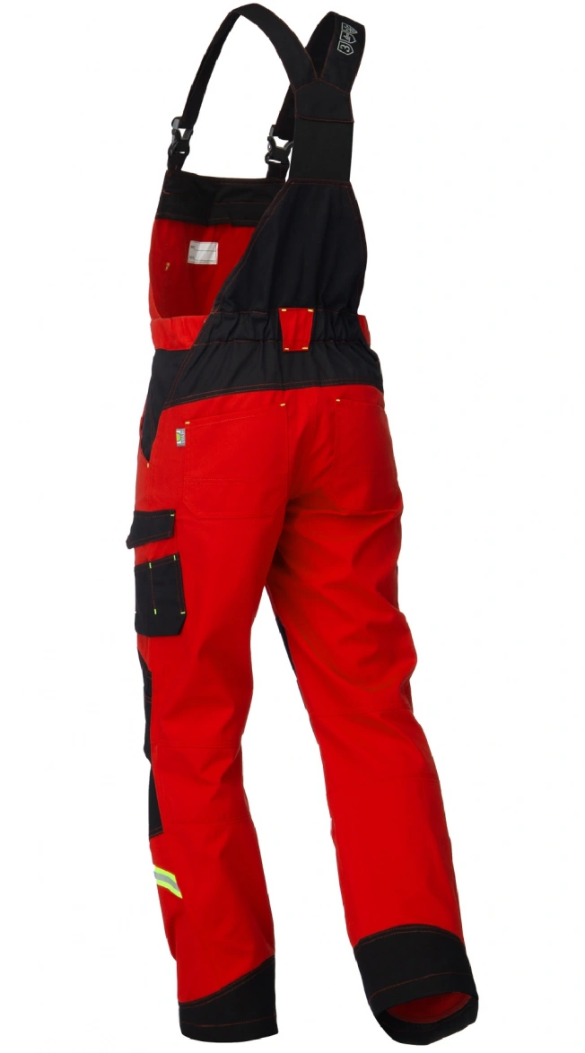 URAN red-black bib overalls Labor #2