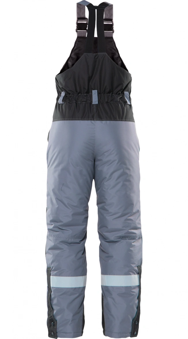 Insulated SPETS bib overalls, grey-red-black, Nortsi #2