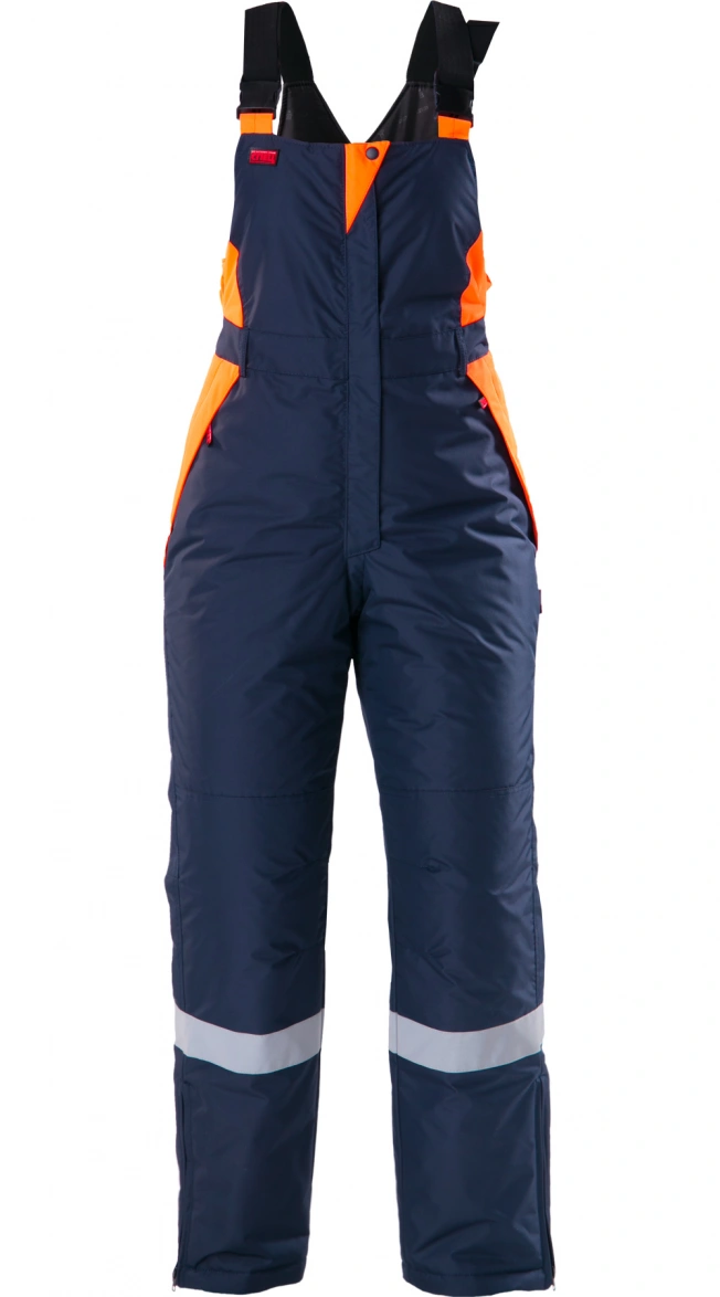 Insulated LADY SPEC bib overalls, blue-orange Nortsi #1