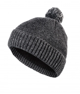 TIGEN SV beanie with pompom, anthracite #1