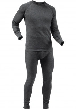 Men's 2-layer thermal underwear, dark-gray, insulated, 2-СЛ #1