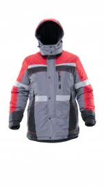Jacket SPETS insulated grey-red-black Nortsi
