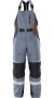 Insulated SPETS bib overalls, grey-red-black, Nortsi #1