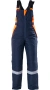 Insulated LADY SPEC bib overalls, blue-orange Nortsi #1