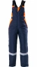 Insulated LADY SPEC bib overalls, blue-orange Nortsi